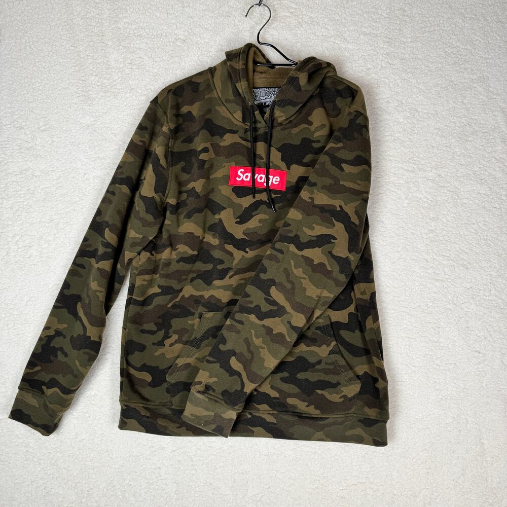 Brooklyn Cloth Hoodie Sweatshirt Mens XL Camo Utility‎ Grunge Skater